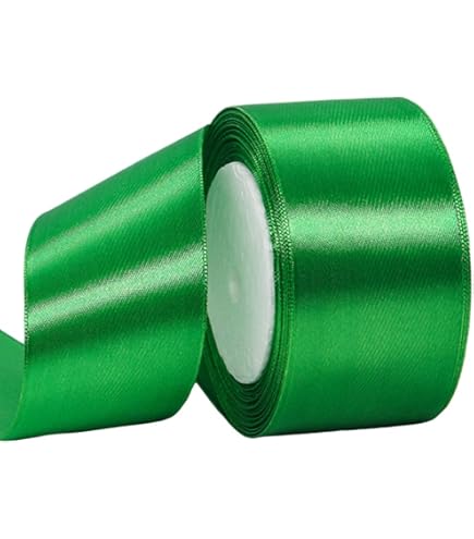 G2PLUS Saliegroen satijnen lint 20 mm, decoratief cadeaulint, 22 m lint om te knutselen, saliegroen satijnen decoratief lint voor geschenkverpakking, decoratie