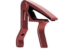 Elagon (ST-R) capodastre rouge métalisé à dégagement rapide pour toute guitare électrique et guitare acoustique. Le capodastre standard et fiable qui ne vous fera pas défaut!