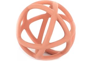 LOVE DEPOT Jouet de dentition pour bébé - Sans BPA - Boule souple en silicone - Facile à tenir - Pour bébés (Muted)