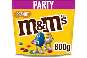M&M's Peanuts Snack en Bolitas de Colores de Cacahuete y Chocolate con Leche, regalo (1kg)