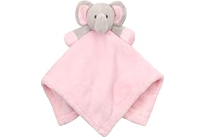 Royal Icon Super Soft Baby Comforters Baby Boys & Girls Comforter Baby Comforter Toy Elephant/Giraffe/Cow Cuddly Fleece Toy Are Ideal for New Baby Gifts and for Peaceful Sleep 19C199