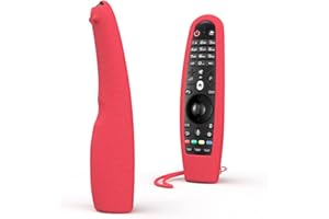 SIKAI CASE Silikonowy Pilot Ochronny Zgodny z LG Magia Zdalnego Sterowania AN-MR20GA AN-MR19BA AN-MR18BA AN-MR650 AN-MR600, Antypoślizgowe Pyłoszczelne Obudowy Pokrowce（Czerwony)