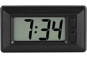 Asixx LCD Digital Clock, LCD Digital Table Car Dashboard Desk Electronic Clock Date Time Calendar Display