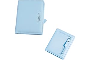 Ronoza Portmonetka damska, mała portmonetka damska, mała portmonetka damska, skóra PU, portfel damski, mini portmonetka damska, portmonetka damska z kieszenią na zamek błyskawiczny i 7 przegródkami na