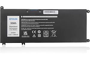 Oyomba 33YDH Laptop Akku für Dell Inspiron 15 7577 17 7000 7778 7773 7779 7786 G3 3579 3779 G5 5587 G7 7588 Vostro 7570 7580 Latitude 13 3380 14 3490 15 3580 3590 PVHT1 7FHHV 99NF2