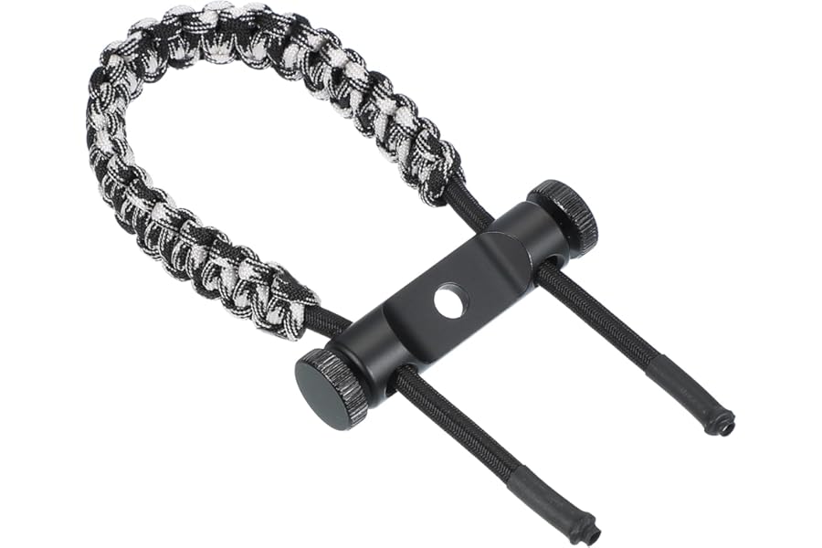 sourcing map Archery Bow Wrist Sling Strap Compound Bow Stabilizer & Hand Loop Carrier Bow Stabilizer for Bow Hunting Shooting