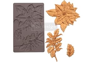 REDESIGN WITH PRIMA Prima Marketing Re-Design Mould 5"X8"X8mm-Perfect Poinsettia