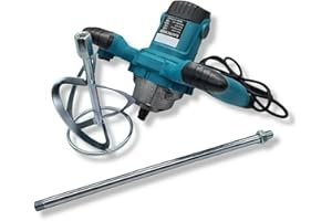 21 SHOP® TRAPANO MISCELATORE IMPASTATORE MESCOLATORE CON FRUSTA PER CEMENTO COLLA PITTURA E MALTA 1860W