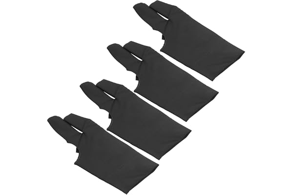 Snooker Handske 4st Unisex Snooker Biljard Cue Handske Pool Vänster Höger Hand Öppna Tre Fingerhandskar