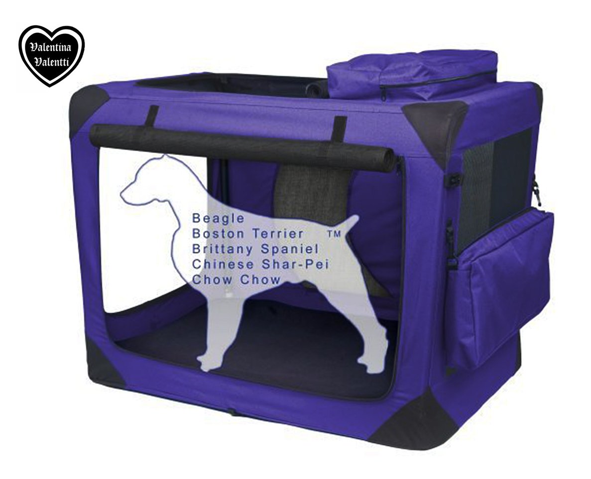 VALENTINA VALENTTI PET FOLDING CARRIER TRANSPORT SOFT CRATE LARGE