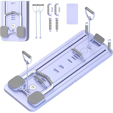 Mini Reformer Pilates Pieghevole – Tavola Multifunzione Con Rimbalzo Automatico E Timer Smart