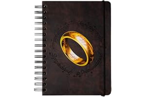Grupo Erik: Bullet Journal Il Signore degli Anelli | Quaderno A5 ad anelli 180 pagine con copertina rigida,chiusura elastica,carta di alta qualità e pagine puntinate, ideale per appunti o journaling