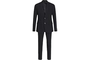 JACK & JONES Boy Einreihiger Blazer und Hose JPRSOLAR Anzug Junior
