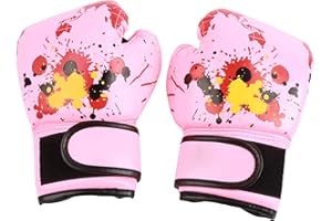 Hapivida 1 Paire de Gants de Boxe en Cuir PU pour Enfants, Sac de Frappe MMA, Mitaines D'entraînement pour Enfants de 2 à 11 Ans, Jeunes Garçons Et Filles, Tout-Petits Junior