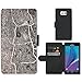 Produktbild PU Leder Wallet Case Folio Schutzhülle // M00158363 Betonstein Risse rissige // Samsung Galaxy Note 5 V (Not fit S5)