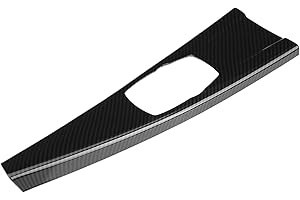 Fydun Cubierta del panel coche Trim Interior 1pc Trim Panel de control Pegatina Fibra carbono ABS Interior Multimedia Panel Cubierta Trim Izquierda Conducción para 3 Series F30 F34 Serie 4 F33 F36