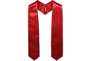 GraduationMall Abschluss Stola für akademische Kirche Priester Chor Stola Stahl 60"/72" Unisex Erwachsene 16 farben