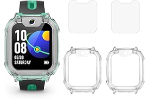 WHYNOTRY Protective Case & Screen Protector for imoo Watch Phone Z1, Protect Your Child's Watch Better, 2 Transparent Protective Cases + 2 Protective Films
