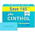 Cinthol Cool Soap, 150g (Pack of 4) | with Icy-cool Menthol | Soaps For Bath | Grade 1 Soap | For All Skin Types