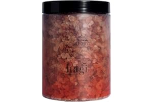 Hagi Natural Sali da bagno al sale dell'Himalaya | con olio di Patchouli e olio di Sandalo | Cura della pelle Pulisce, nutre, rilassa | 1200 g