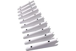 My Shopfittings Twin Slot Shelving White Or Chrome Uprights, Brackets Adjustable Strong Rack Wall Shelf Pack of 10 (WHITE, 12CM OR 120MM)