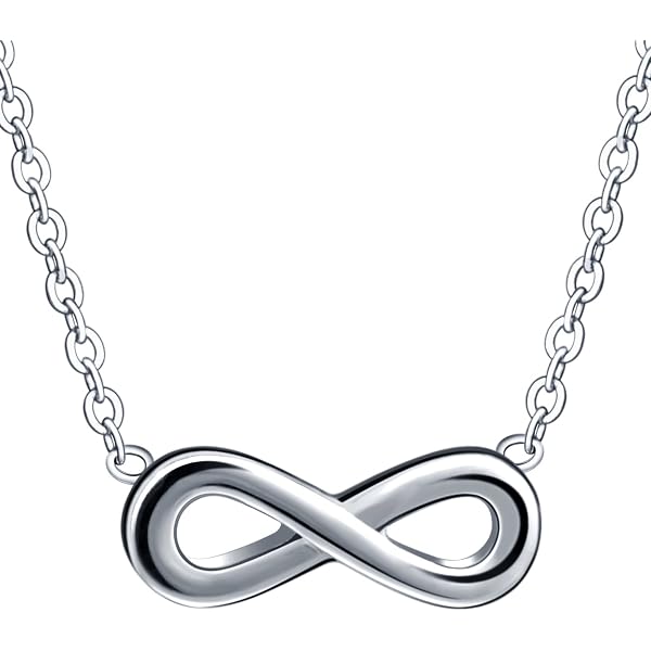 Yheakne Boho Collana girocollo di perle Infinity Collana con ciondolo di perle in argento Collana a forma di otto gioielli a catena per regali per donne e ragazze (argento