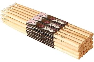ONSTAGE On-Stage Hickory 5B Wood Tip Drumsticks, 12 Pairs