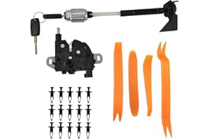 temproad Hood Lock Latch Catch Block Repair and Bonnet Release Lock Latch Catch Repair Set with 15 Pcs Clip 4 Pcs Removal Pry Tool for Focus MK2 C-MAX 2004-2012