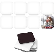 30 Aimants Réfrigérateur Cœur Blancs | Pour Sublimation DIY | Décor Notes Magnétiques | Lot Économique