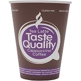 CUPTOYOU 50pcs Disposable cardboard cups, 12oz hot coffee cups, hot/cold beverage cups 300ml, Taste Quality