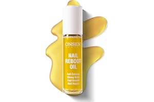Onsen Secret Nail & Cuticle Repair Oil (10ml) - Dry Oil Formula - Japanese Tsubaki, Tea Tree & Jojoba - Strengthens Nails, Repairs Cuticles, Hydrates Skin & Hair - Natural & Vegan
