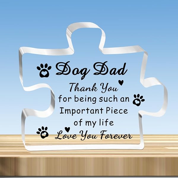 Dog Dad Beer Glass For Men With Pets - Unique Gifts For Dog Lovers - Fathers Day...