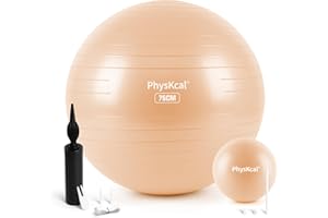 PhysKcal Pallina da Ginnastica 55-85 cm e 23 cm Set di Palline da Pilates, Anti-Scoppio, Antiscivolo, Pallina per Equilibrio, Fitball Gravidanza - Migliora Stabilità, Equilibrio e Postura