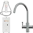 QETTLE Signature Modern 4-in-1 Instant Boiling Water Tap - True Boiling, Filtered Cold, Mains Hot & Cold (Stainless Steel, 4 Litre)
