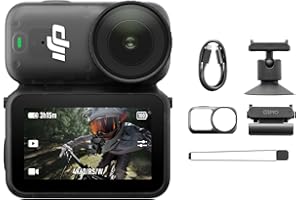 DJI Osmo Nano Standard Combo - 4K/60fps kleine Mini-Cam mit 1/1,3″ Sensor, 143° Weitwinkel-Video, 200 min Akku, überall anbringbar, wasserdicht POV-Kamera für Sport, Vlog, Fahrrad (64 GB)