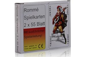 GP Rommé Doppel 2x55 Blatt Spielkarten