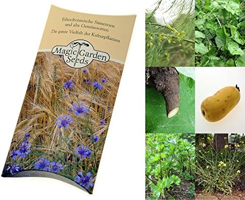Paleo Nutrition - Seed kit Gift Box with 7 Plants Our ancestors Might Have Enjoyed During The Stone Age
