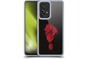 Head Case Designs Licenza Ufficiale AC Milan Logo Grafica Custodia in Gel [Protezione di Grado Militare] Compatibile con Samsung Galaxy A53 5G (2022)