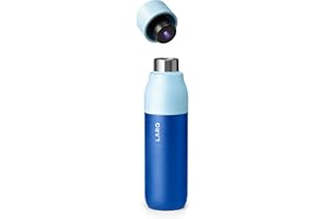 LARQ Bottle PureVis - Bouteille d'eau autonettoyante et système de Purification de l'eau, 500ml, Electro Blue