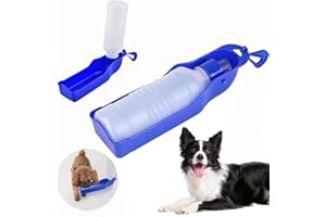 AHLMA 500 ML Distributeur Eau Portable Chiot Bouteille Deau pour Chien Pliable Bouteille Eau Chiens Déplacement Convient Aux Animaux de Compagnie Lors de Randones et de Camping en Plein Air