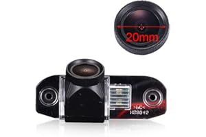 BERLINGAN Nuovo Lente da 20mm HD Color Impermeabile Visione notturna Luce targa posteriore Telecamera posteriore per Volvo S40 S40L V40 V50 S60 S60L V60 XC60 C70 V70 XC70 S80 S80L XC90 1995-2017