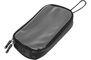 X AUTOHAUX - Borsa da serbatoio magnetica universale da 17,8 cm, custodia porta telefono, borsetta sella in pelle sintetica impermeabile per moto