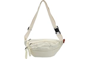 ZENGSING Cord Bauchtasche für Damen Herren, Crossbody-Hüfttasche Umhängetaschen Brusttasche Cord Erwachsene mit 3 Tasche und Verstellbarem Leichte Gürteltasche für Jungen Sportlich Wandern (Weiß)