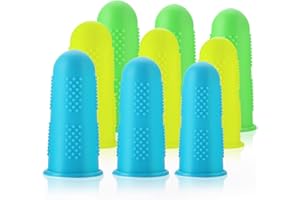 cobee Protezioni per le dita, 15 pezzi di punte per le dita con colla a caldo, protezione per dita in silicone, resistenti al taglio per pistola cera colofonia resina adesivi per miele scrapbooking