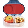 b.box Snackbox | Mini Bento Lunch Box with 2 Leakproof Compartments | Ideal for Toddlers, Kids Lunch & Snacks | Fits Whole Piece of Fruit | BPA Free