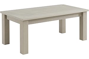 Winawood Maison and Garden Polymer Wood Effect Zero Maintenance Recyclable and Fully Weatherproof Coffee Table (120 x 61 x 48cm) - Stone Grey