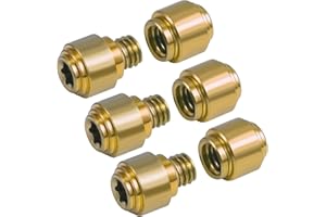 KINBOM 3 Ensembles de Boutons de Pouce, Vis en Titane Goujons de Pouce de Rechange Vis à Lame de Poche pour Benchmade 535 Bugout (Doré)