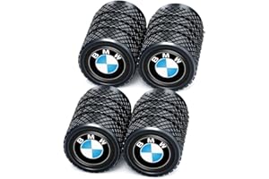 OLFJJILEDFA for BMW Alloy Tyre Valve Caps, Car Tyre Caps Compatible with BMW 1 3 5 6 Series X1 X3 X7 X5 X6 Z4 7 M Series, Leak-Proof Dust Caps for Car Tyres, 4PCS