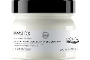 L'Oréal Professionnel hårmask för alla hårtyper, anti-hårbrott, fukt. Smidig och glans, kraftfullt hår, fräsch doft, med glik