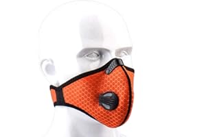 JPOJPO Outdoor Sport Mask Reusable Activated Carbon Dustproof Respirator Safety Mask Respirator Activated Carbon Anti Cold Sports Mask Filter Bicycle Mask Mountain Bike Riding Mask
